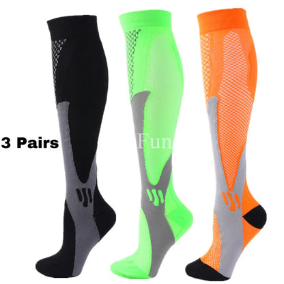 1/3Pairs Compression Sport Socks Medical Nursing Stockings Prevent Varicose Veins Socks Pregnancy Nursing Athletic Soccer Socks