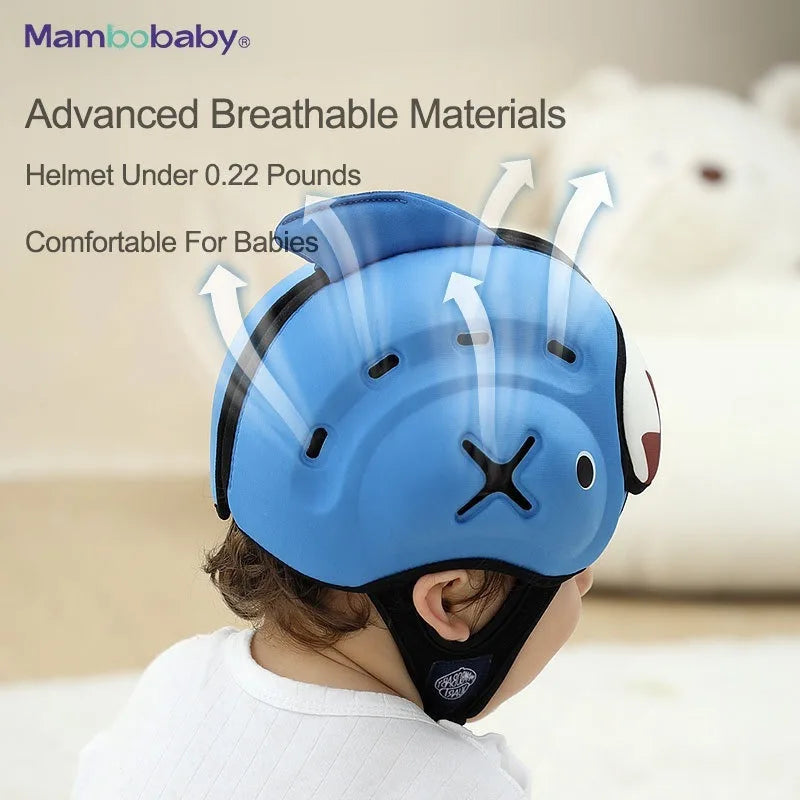 Baby Anti Fall Head Protection Hat Infant Learning Walk Breathable Helmet Toddler Safety Gear Caps for Walking and Crawling