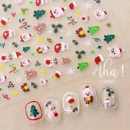1sheet 3D Sweet Cherry Fruit Nail Art Stickers Summer Peach/Lemon/Star/Moon Nail Decals 8*10cm Adhesive Red Cherry Nail Decor %$