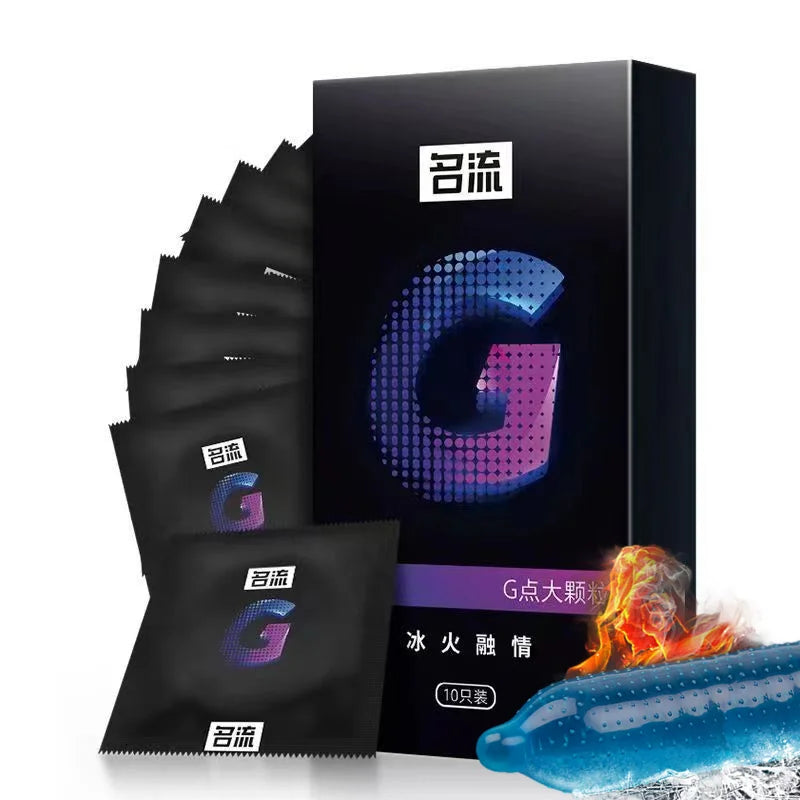 10pcs Lasting Plus Condom Sex Toys For Adult Men Delayed Ejaculation Penis Sleeves Ultra Thin Rubber Condoms Hotel Sex Products