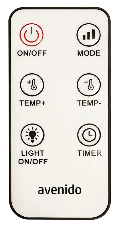 2000W fan with remote control heater electric timer LED panel fan function cold blast temperature range 15-40 °C