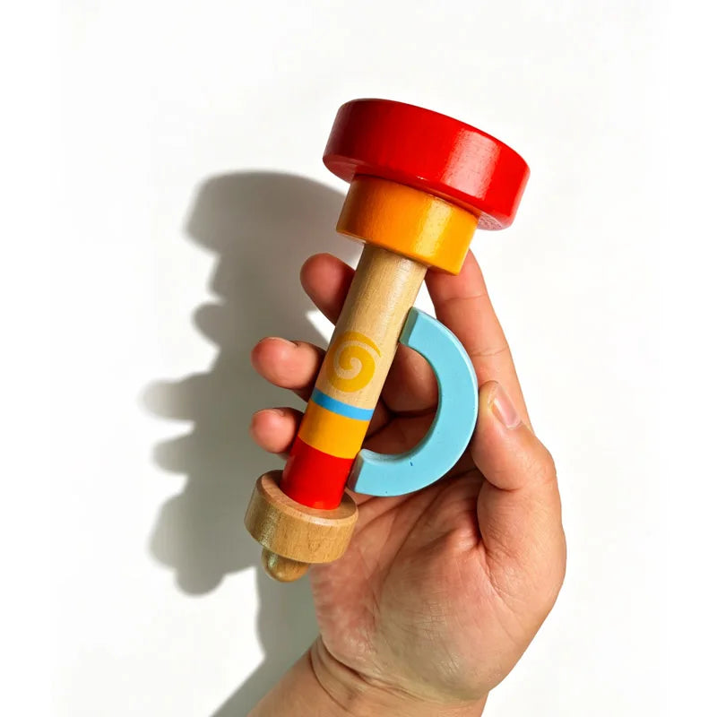 Wooden Music Instruments for Kids Rhythm Maracas Castanet Flute Jingle Bells Harmonica Trumpet Fiesta Carnival Party Favors