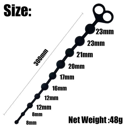 Beginner Silicone Small Anal Beads Butt Plug Ball Pull Ring Anal Stimulator Ass Butt Beads G Spot Anus Masturbation Erotic Goods