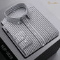 New In Shirt Oversize Long-Sleeve 100%Cotton Shirts for Men Slim Fit Formal Plain Shirt Plaid Casual Tops Designer Black Clothes