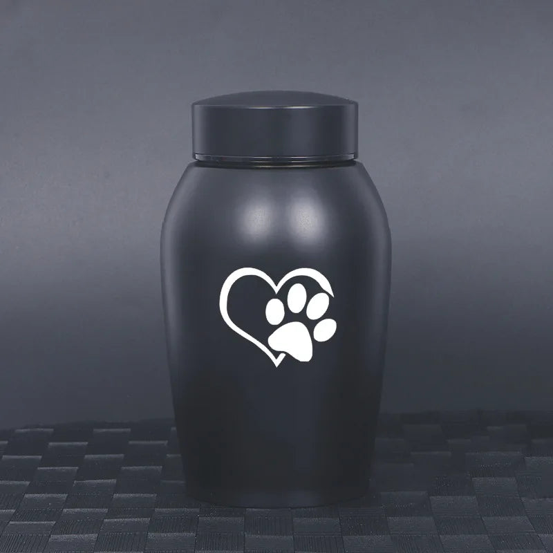 2025 Stainless Steel Dog Ashes Urn Dog Cat Bird Mouse Cremation Ashes Urn Pet Souvenir Jar Sealed Funeral for Dogs Supplies
