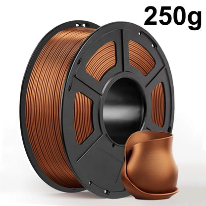 250g 500g 1Kg PLA Silk Copper 3D Printer Filament 1.75mm Copper Silk For 3D Printer Material PLA Filament