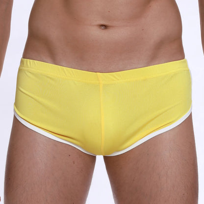 Sexy Running Elastic Sport Shorts Men's Summer Shorts Hot Pants Bar Nine Points Slim Fit Cotton Milk Silk Men's Fashion