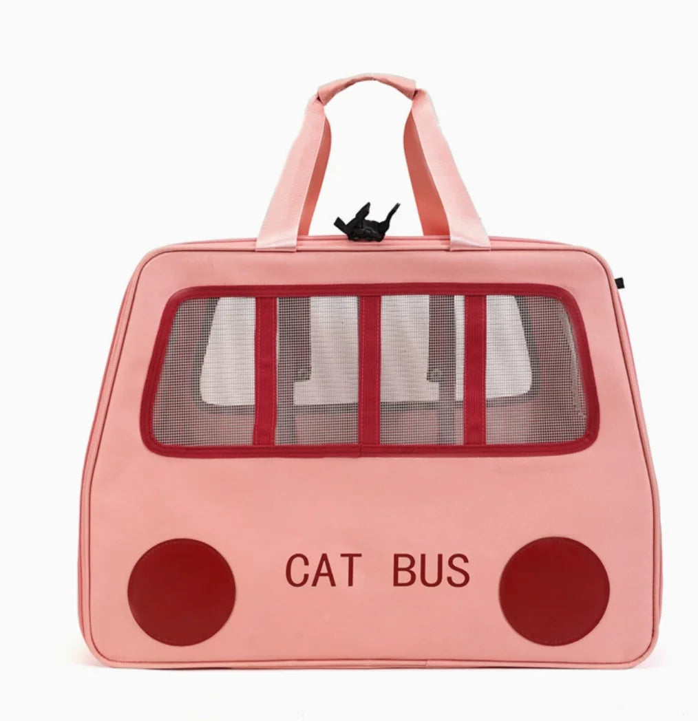 Multifunctional Pet Travel Trolley Case Portable Cat/Dog Carrier Bag Zipper Closure-Foldable Solid Pet Luggage Outdoor Travel
