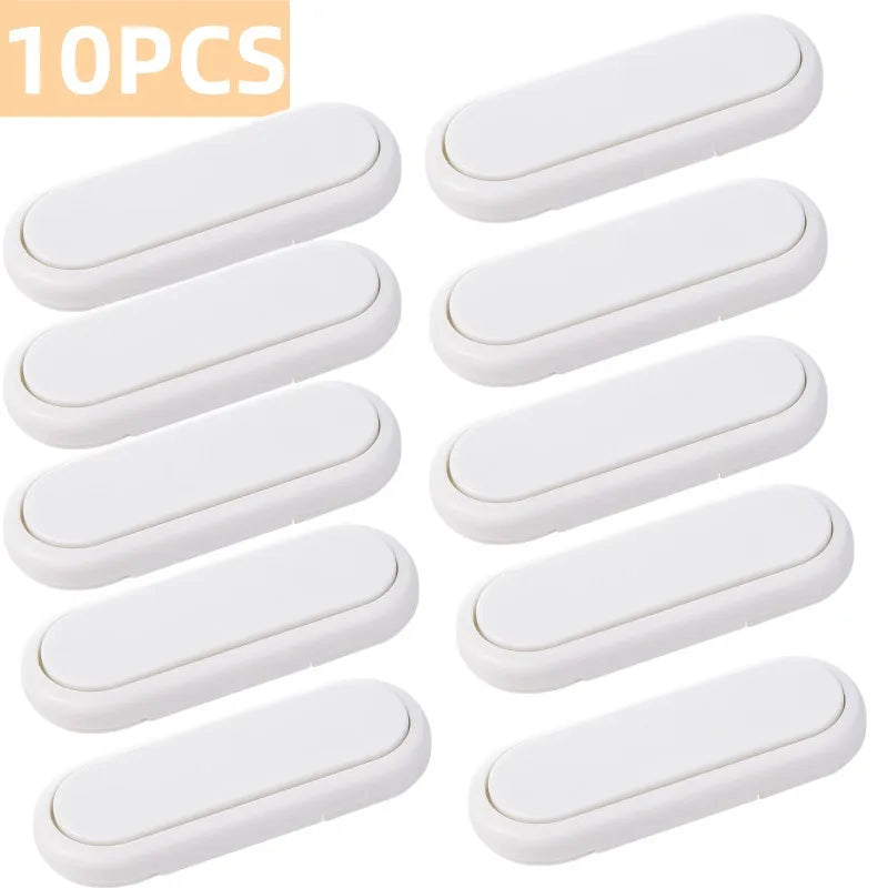 3/5/10Pcs Children's Drawer Safety Latch Cabinet Door Protection Baby Anti Pinch Hand Invisible Lock Opposite Door Wardrobe Lock