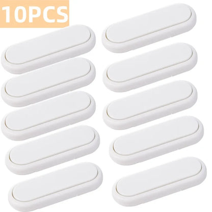 3/5/10Pcs Children's Drawer Safety Latch Cabinet Door Protection Baby Anti Pinch Hand Invisible Lock Opposite Door Wardrobe Lock