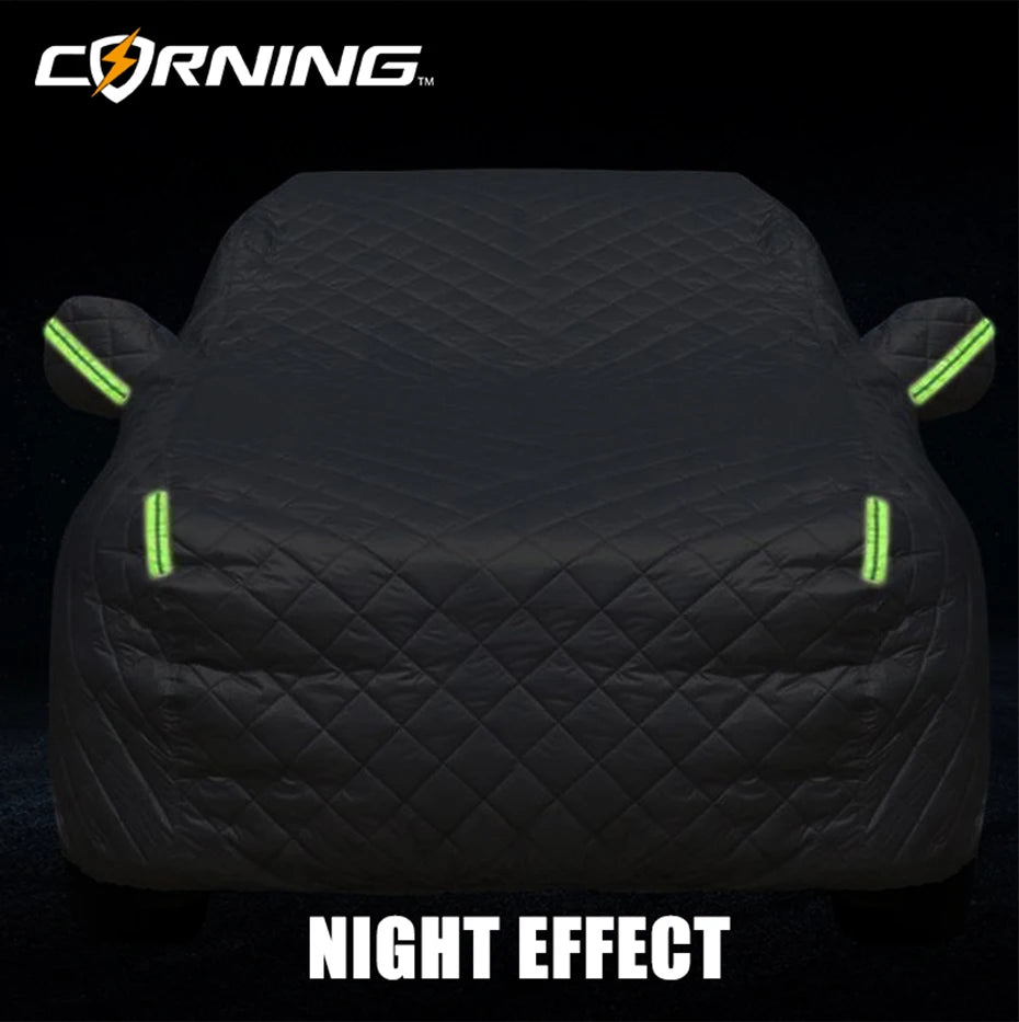 Car Covers Winter Warm Car Cover For Sun And Rain Protection Snow Hail Prevention Full Wrap Car Coats Cotton Fleece Thickened