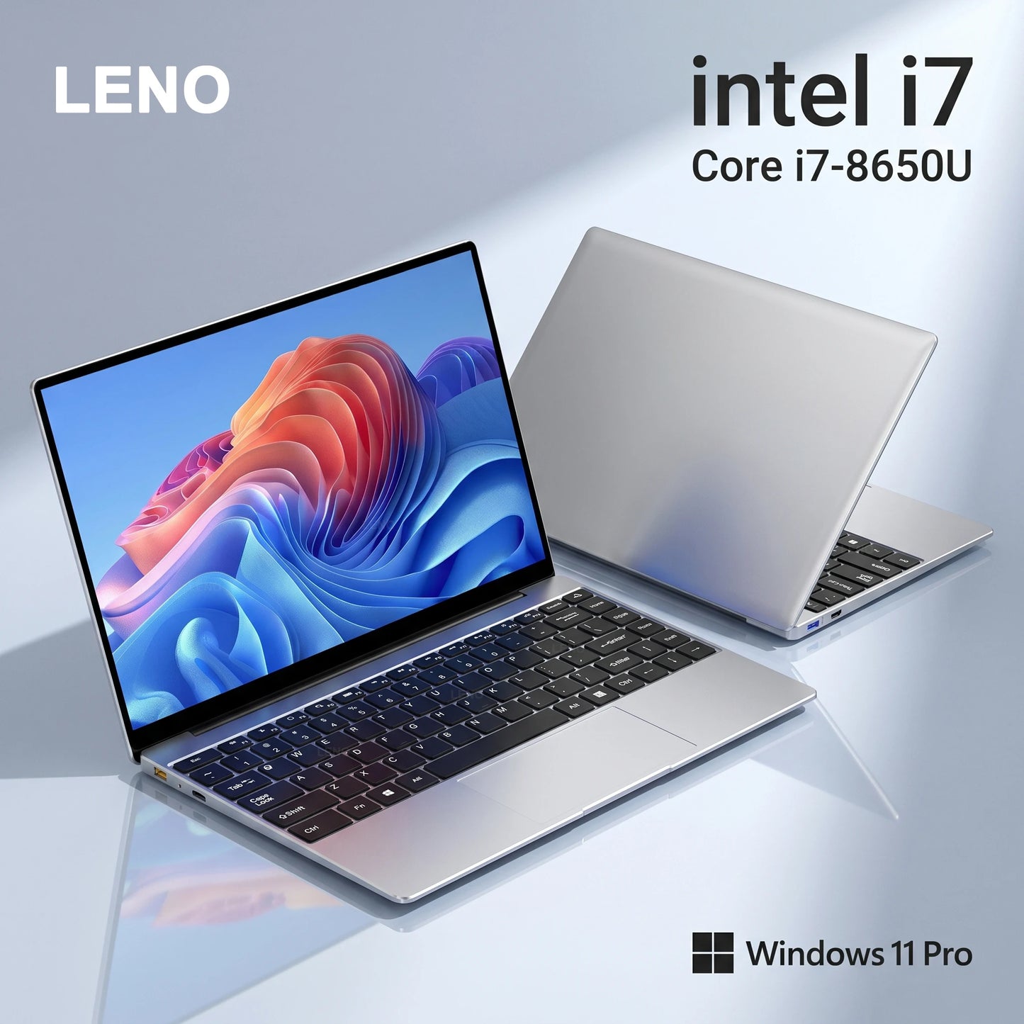LENO Ultra Slim 14.1" Laptop  Intel Core i7 8650U 32GB 2TB Windows 11 Pro Gaming Computer PC Gamer office Notebook 1920*1080 HD