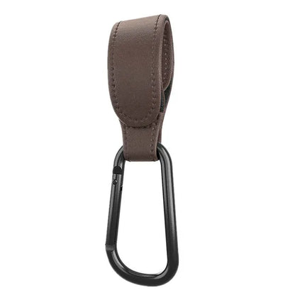 1/2pcs PU Leather Baby Bag Stroller Hook Pram Cart Organizer 360 Degree Rotatable Hook High-quality Crochet Stroller Accessories