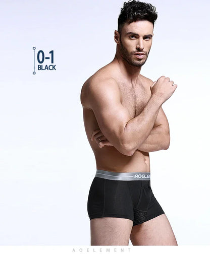 Bullet separate underwear Men's ventilated summer dry underpants Ice silk bag ice healthy boxers