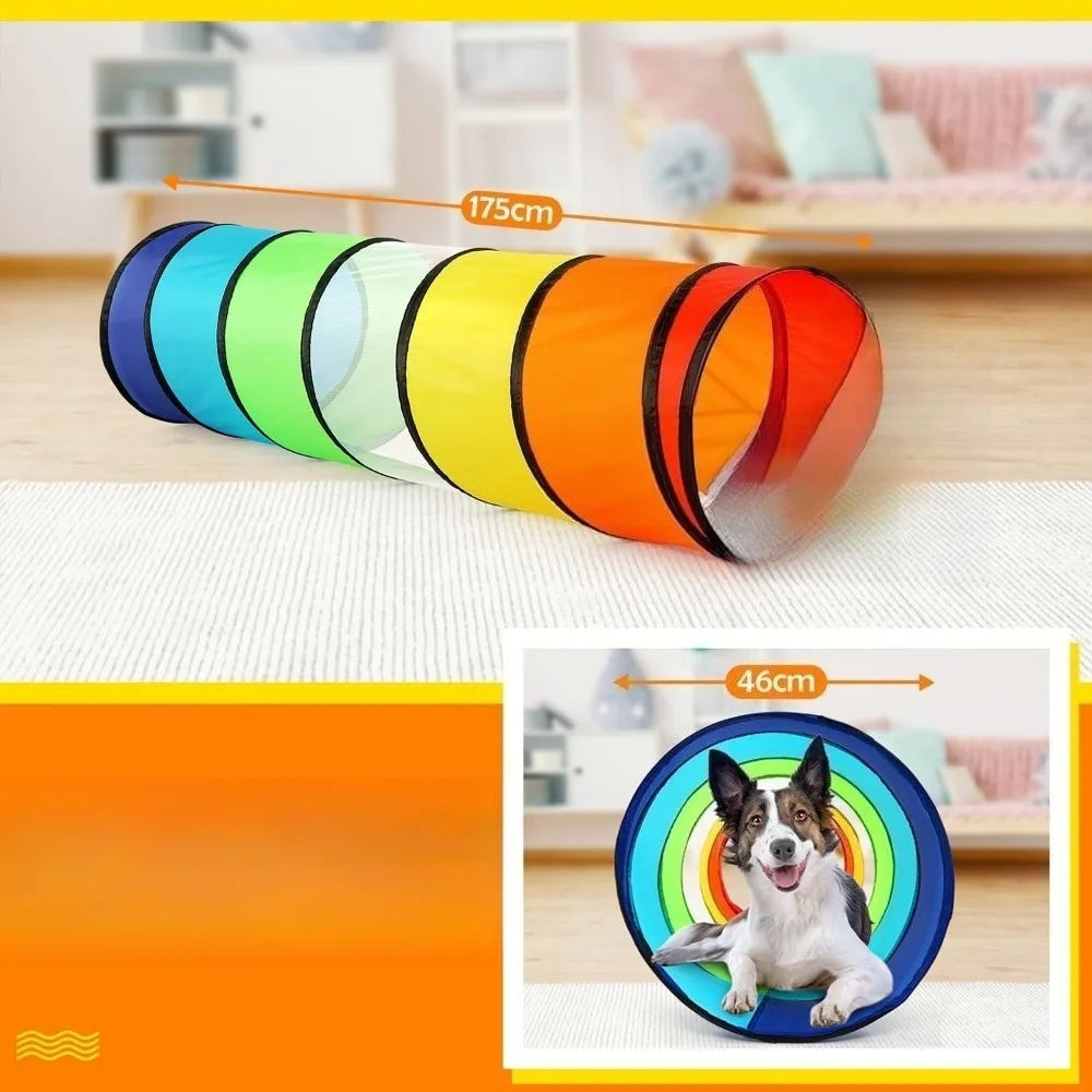 175cm crawling passage, tunnel, is the first choice for outdoor activities, Outdoor Play Accessories for Pets: Small Animal Tubes and Tunnels