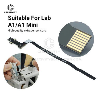 Lab A1/ A1 Mini Feed Hall Board Filament Sensor Replacement with Ribbon FPC Cable 3D Printers Parts ﻿