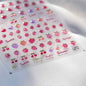 Line Flower Powder Blusher Love Heart High Quality Jelly Series Adhesive Nail Sticker Nail Art Decoration Decals Design T-2830