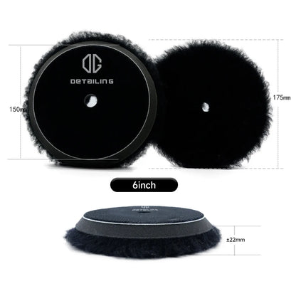DETAILING Car Polishing Pad Wool Buffing Pads Waxing Polishing Disc Cleaning Scratch Removal Tool 3/5/6 Inch Self-Adhesive