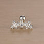 1PC 316L Stainless Steel Geometry Stud Earrings For Women Fashion Star Moon Lobe Daith Helix Cartilage Earring Piercing Jewelry