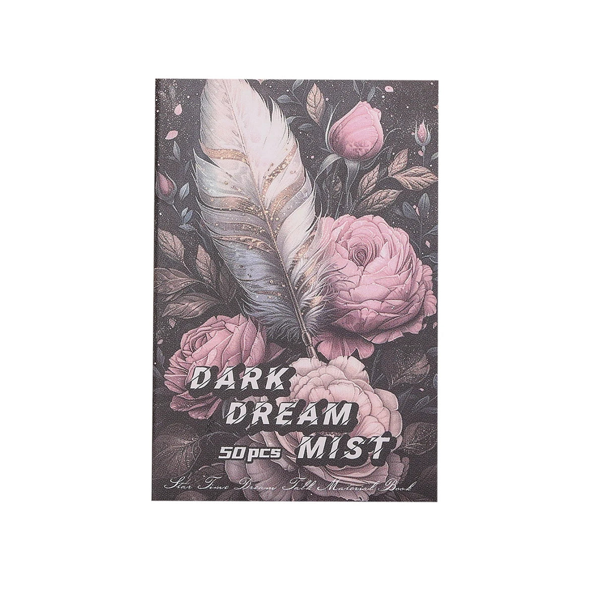 50 Sheets Per Book of Exquisite Illustration Materials Book, Various Themes Patterns, DIY Scrapbook Planner Decoration Supplies
