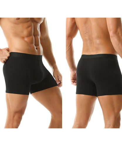 6pcs Pack Black Boxer Shorts Men Underpants Soft Breathable Male Underwear Men Leisure Boxer Briefs 2026 Panties