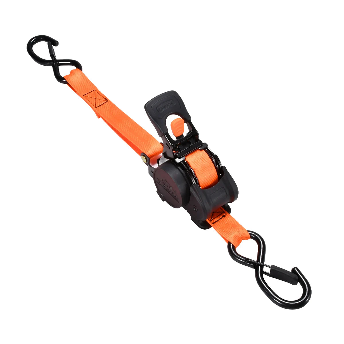1 Inch 10Ft Auto Retractable Ratchet Strap 800kg Heavy Duty Elastic Fastening Belt for Motorcycle Cargo Fixing