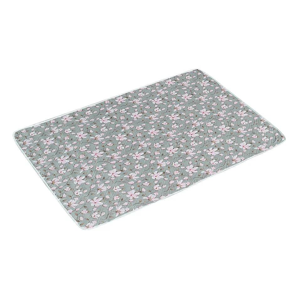 80x120cm cartoon heart, urine separator pad, waterproof, washable, replaceable, night and menstrual protection for baby care