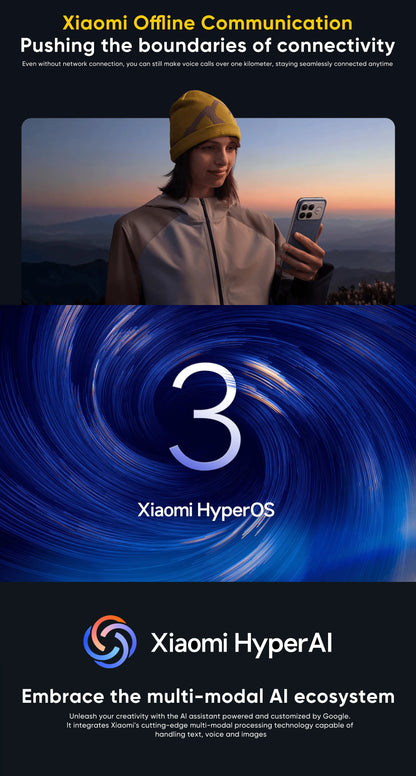 Global Version POCO F8 Ultra 5G Smartphone Snapdragon® 8 Elite Gen 5 6500mAh 100W HyperCharge 6.9" Eye-care AMOLED display NFC