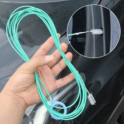 Car Sunroof Drain Hole Cleaning Brush Flexible Stainless Steel Tube Pipe Cleaner Sweeper Tool For Truck Refrigerator Door Window