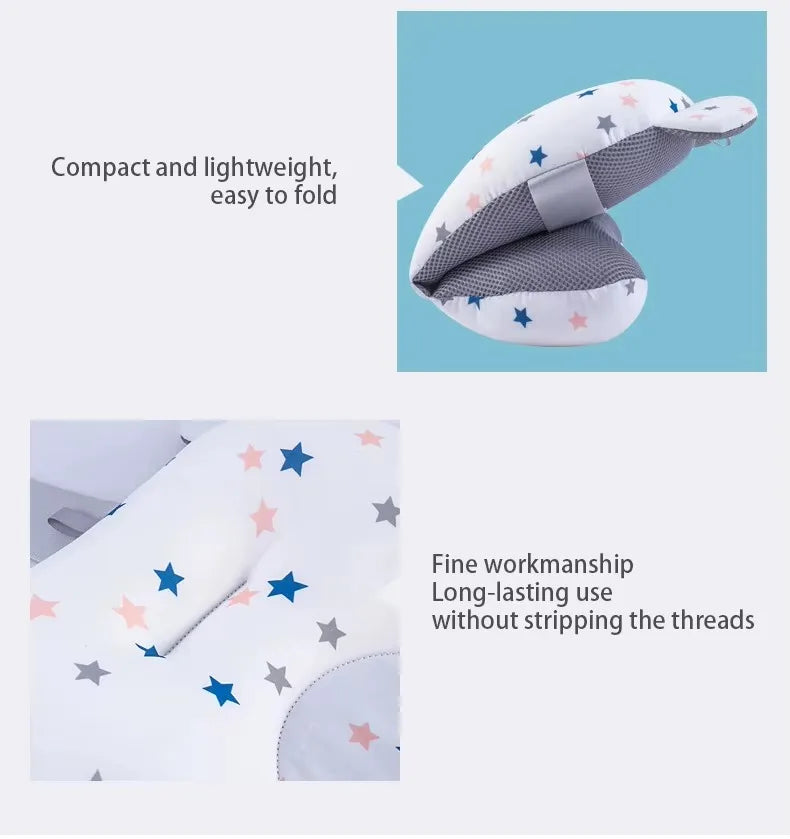 PANGDUBE Baby Bathtub Pad Ajustable Bath Support Seat Newborn Bathing Cushion 0~1 Year Old Baby Bathtub Floating Seat for Shower