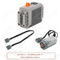 MOC Power Functions M/L/XL Motor Battery Box IR Remote Receiver for RC Car Robot Model Building Blocks Technical Modified Parts