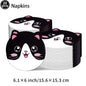 Cat Party Paper Plates Cups Napkins Party Supplies Cat Face Happy Birthday Banner Tablecloth for Cat Themed Birthday Party Decor