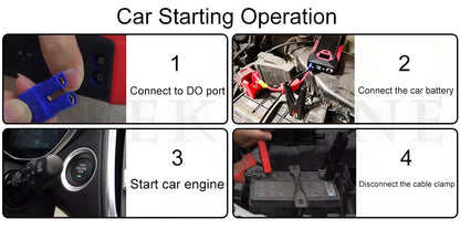 GKFLY 2000A/3000A/4000A Car Jump Starter Power Bank Petrol Diesel Car Battery Charger Starting For Auto Battery Booster