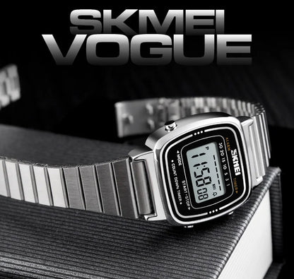SKMEI 1901 Luxury Women Watches Small Dial Digital Chrono Calendar Watch Waterproof Ladies Wristwatch Clock Montre femme 1620