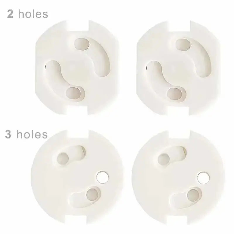 10pcs Baby Safety Child Electric Socket Outlet Plug Protection Security Two Phase Safe Lock Cover Kids Sockets Cover Plugs