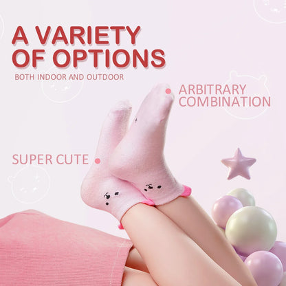 5Pairs/Lot Cotton Kids Anti-Slip Winter Socks Casual Baby Boys Girls Sock Floor Children's Socken With  Grips Kids For 0-8 Years
