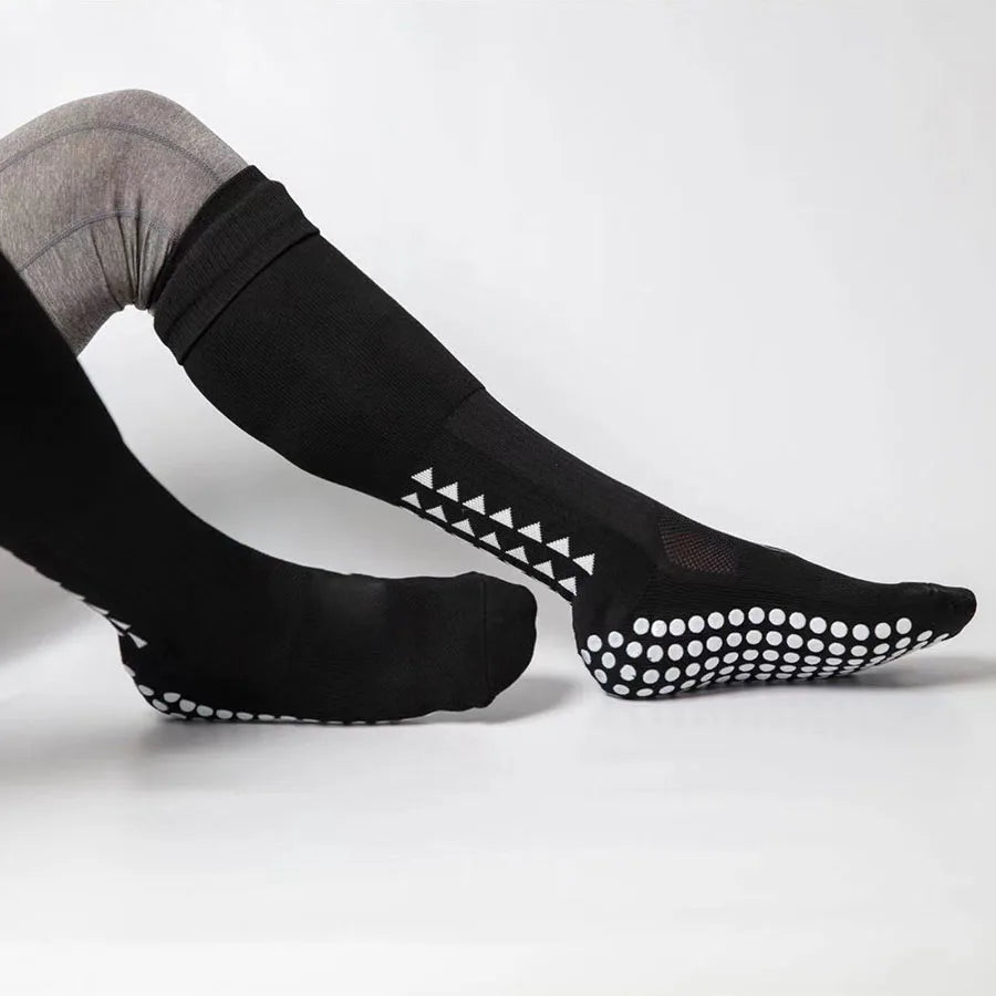 1/pcs Knee High Long Men Women Non Slip Grip Socks Football Basketball Baseball Rugby Soccer Cycling Running Tennis Towel Bottom
