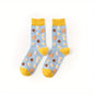 1 pair of food series creative avocado printed pattern medium tube socks for men  trendy socks for couples  socks men socks
