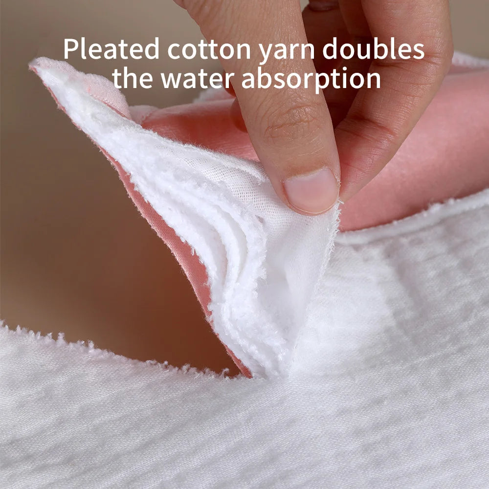 3pcs Reusable Sanitary Pads Cotton Yarn Washable Period Pads High Absorbency Leak-Proof Protection Skin-Friendly for Daily Use