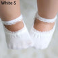 Baby Socks Newborn Socks Summer Lace Baby Socks Solid Color Princess Baby Girl Socks Infant Anti-slip Socks With Rubber Soles