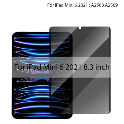 Privacy Screen Protector for 2024 iPad Air Pro 11 13 Magnetic Anti-peep Anti-Glare Film for Mini 6 Air 2/3/4/5 10th 10.5 12.9''
