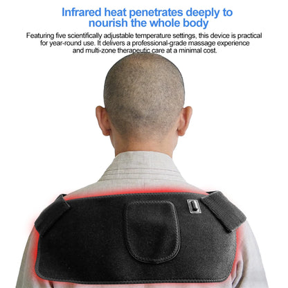 LED Red Light Massage Belt 120 LEDs Back And Waist Pain Relief Relax Belt Muscle Pain Relief 660nm 850nm Body Care Belt