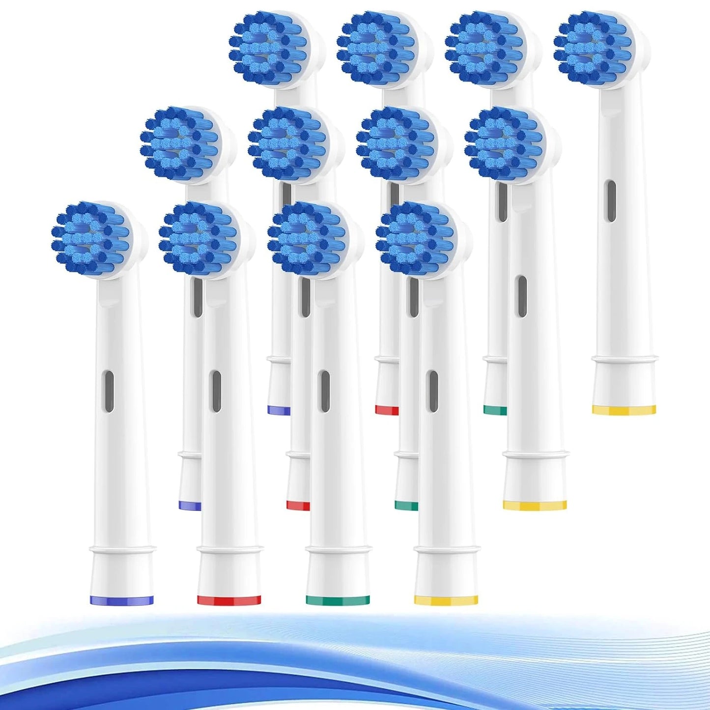 4/8/12/16/20 Pack Sensitive Gum Care Soft Bristle Replacement Brush Heads Compatible with Oral B Braun Electric Toothbrush