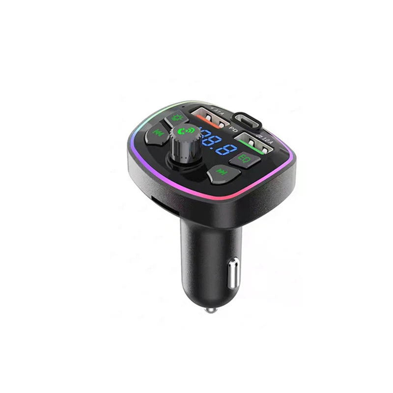 Bluetooth 5.0 FM Transmitter Handsfree Car MP3 Player With 20W USB Super Quick Charge Adapter for Car
