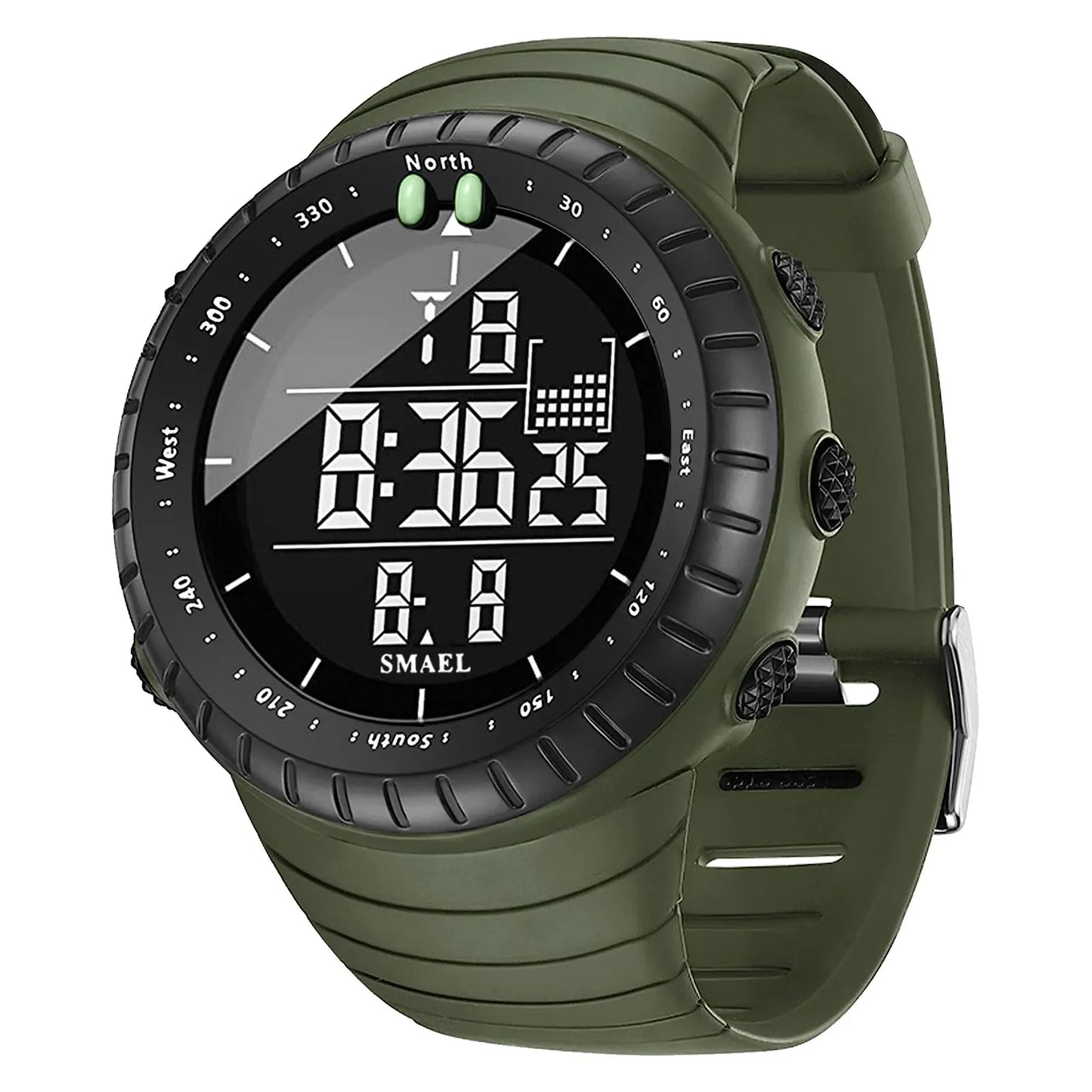 SMAEL Brand Men Electronics Watch Outdoor Sports Waterproof Big Dial Digital LED Alarm Digital-watch 1237 Sport Watch