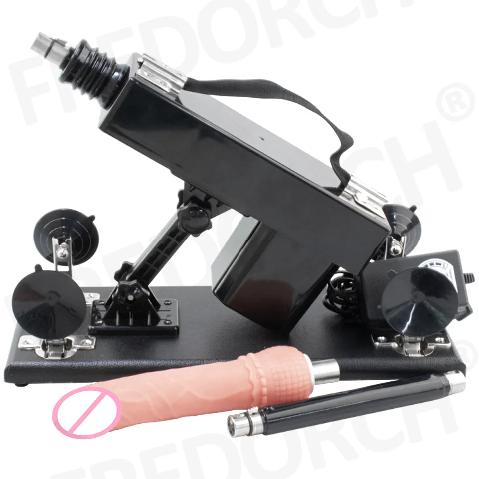 FREDORCH Upgraded Sex Machine for Women with Dildos Automatic Masturbation Machine Pump Gun Love Machine Couple Sex Toys