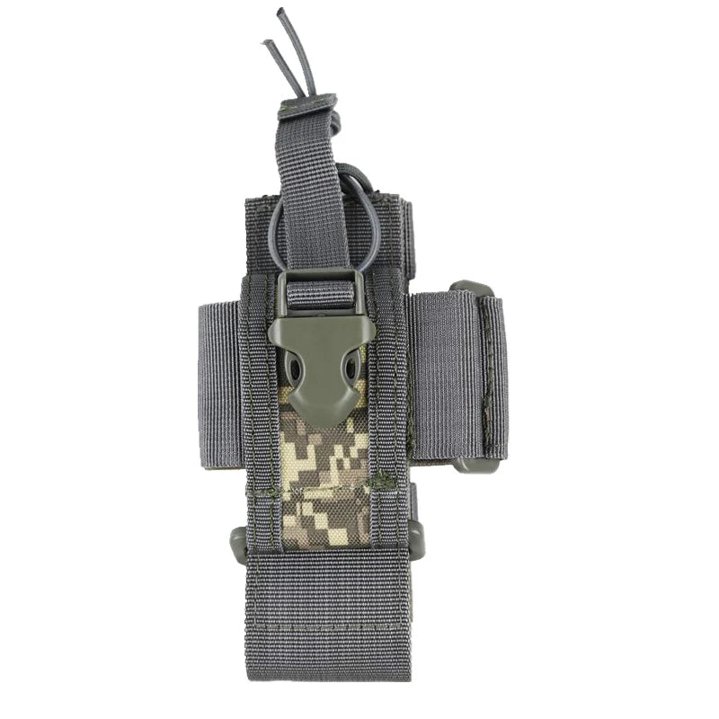 New Tactical Adjustable Walkie Talkie Holder Radio Pouch Hunting Interphone Hanging Bag Outdoor Nylon Molle Radio Pouch
