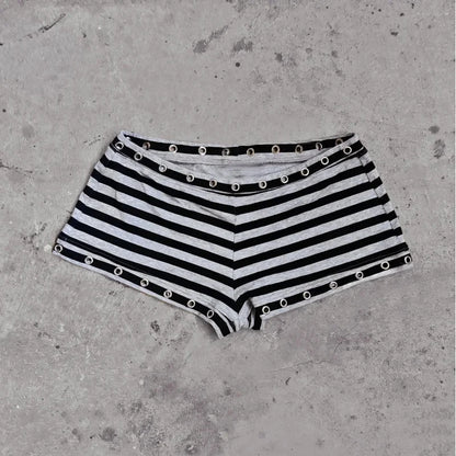 Emo Girls Summer Mini Cute Striped Women's Skirt Streetwear Hip-Hop All-match Fashion Vintage Y2K Hot Girls Slim Women's  Skirt