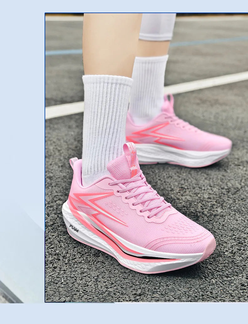 Men Running Shoes Speciality Marathon Sports Shoes Breathable Lightweight Carbon Board Women's Trend Athletic Sneakers Women