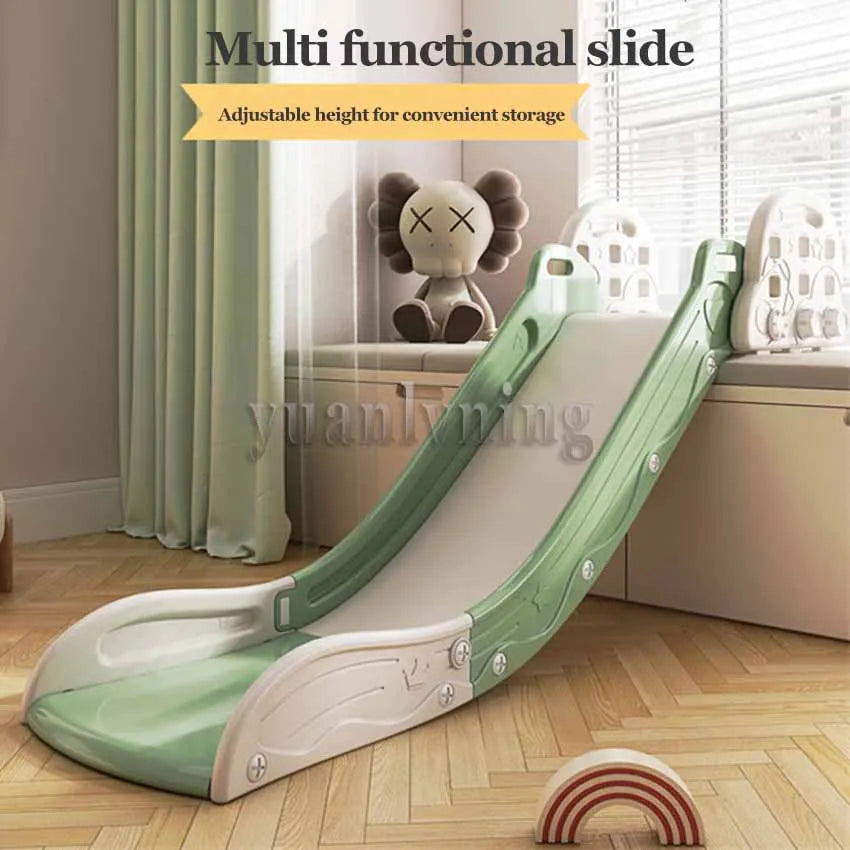Foldable Kids Slide Adjustable Climbing Slide for Bed Sofa Stair Kids Toddler Slide Climber Toy Playground Playset Indoor